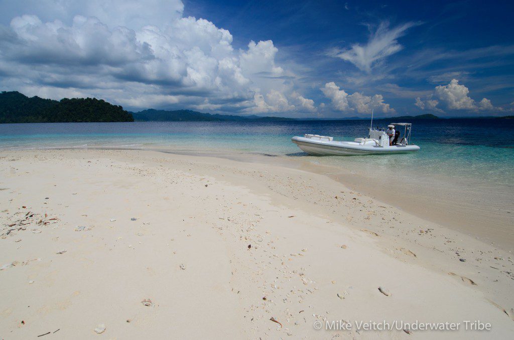 Isolated Beach in northern Raja Ampat