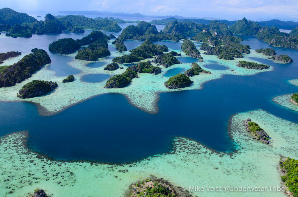 Aerial View of Misool Islands